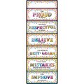 Ashley Productions Smart Poly™ Clip Chart w/Grommet, 9x24in, Confetti Positive Behavior 91950